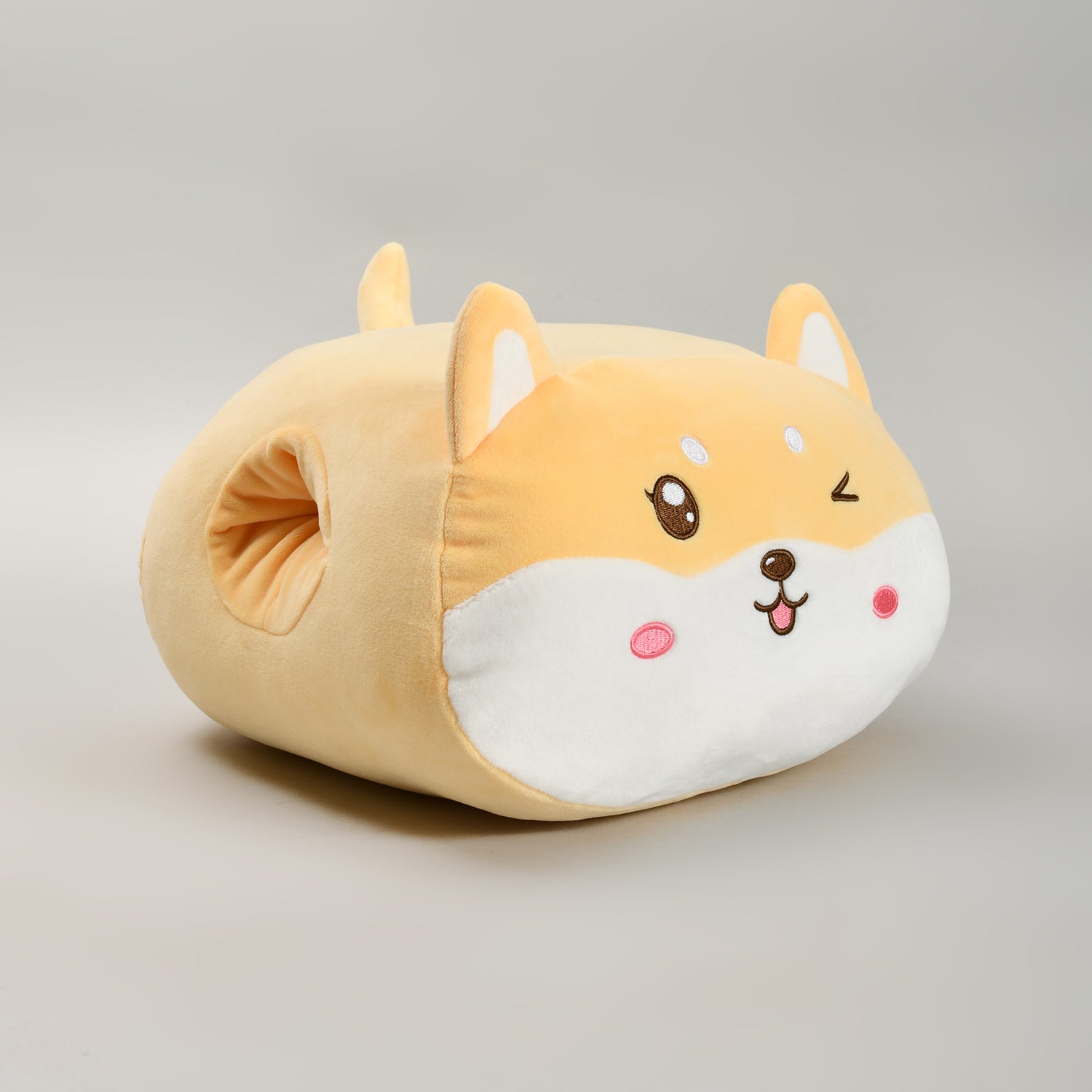 Yellow Shiba Inu Handwarmer Pillow- Plush Pillow/Throw Pillow- So Cozy!