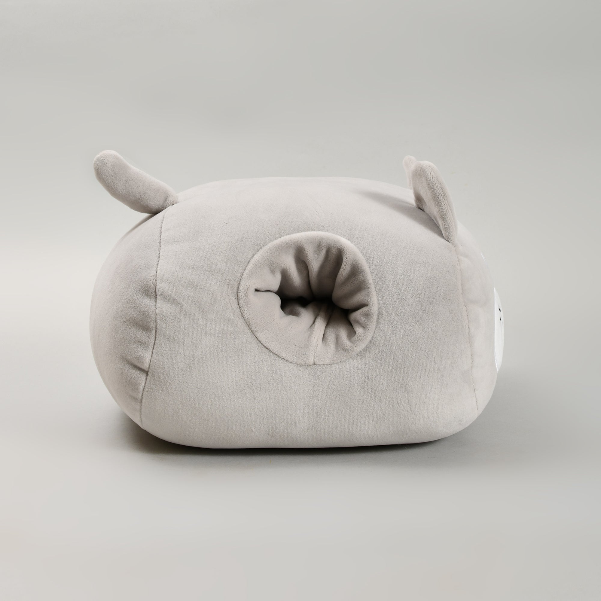 Ultra Soft Grey Cat Handwarmer Pillow- Plush Pillow/Throw Pillow