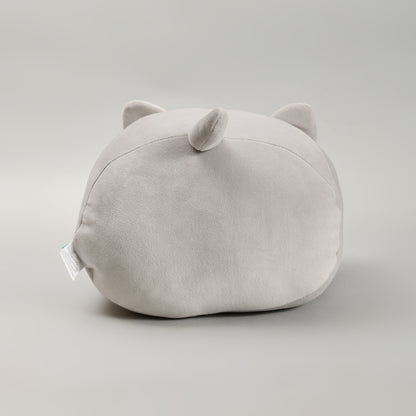 Ultra Soft Grey Cat Handwarmer Pillow- Plush Pillow/Throw Pillow