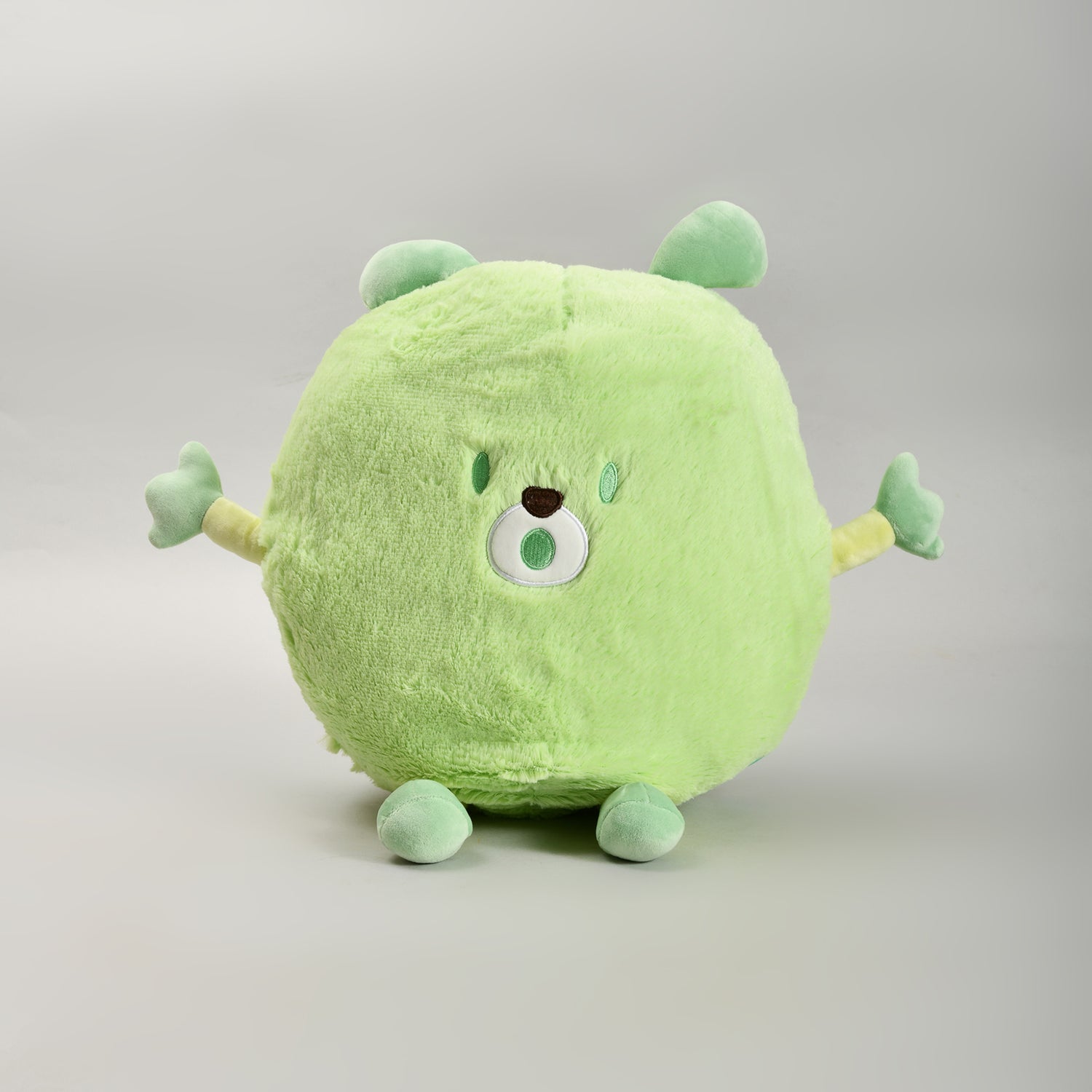 Adorable Green Monster Throw Pillow- Plush Pillow