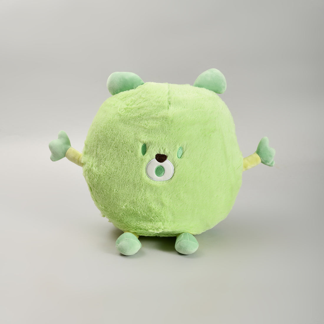 Adorable Green Monster Throw Pillow- Plush Pillow