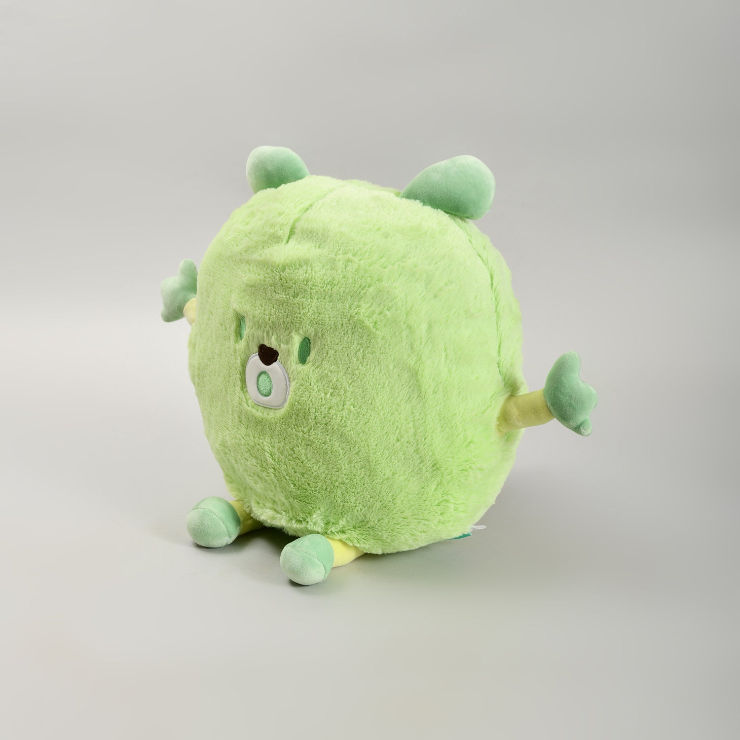 Adorable Green Monster Throw Pillow- Plush Pillow