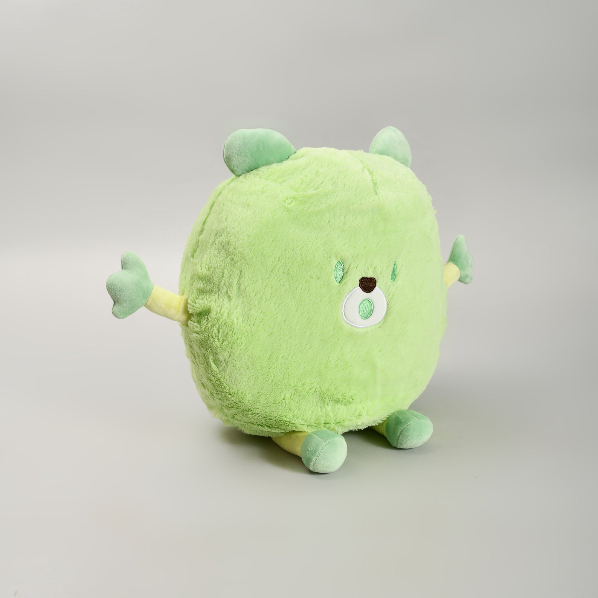 Adorable Green Monster Throw Pillow- Plush Pillow