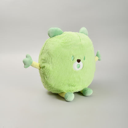 Adorable Green Monster Throw Pillow- Plush Pillow