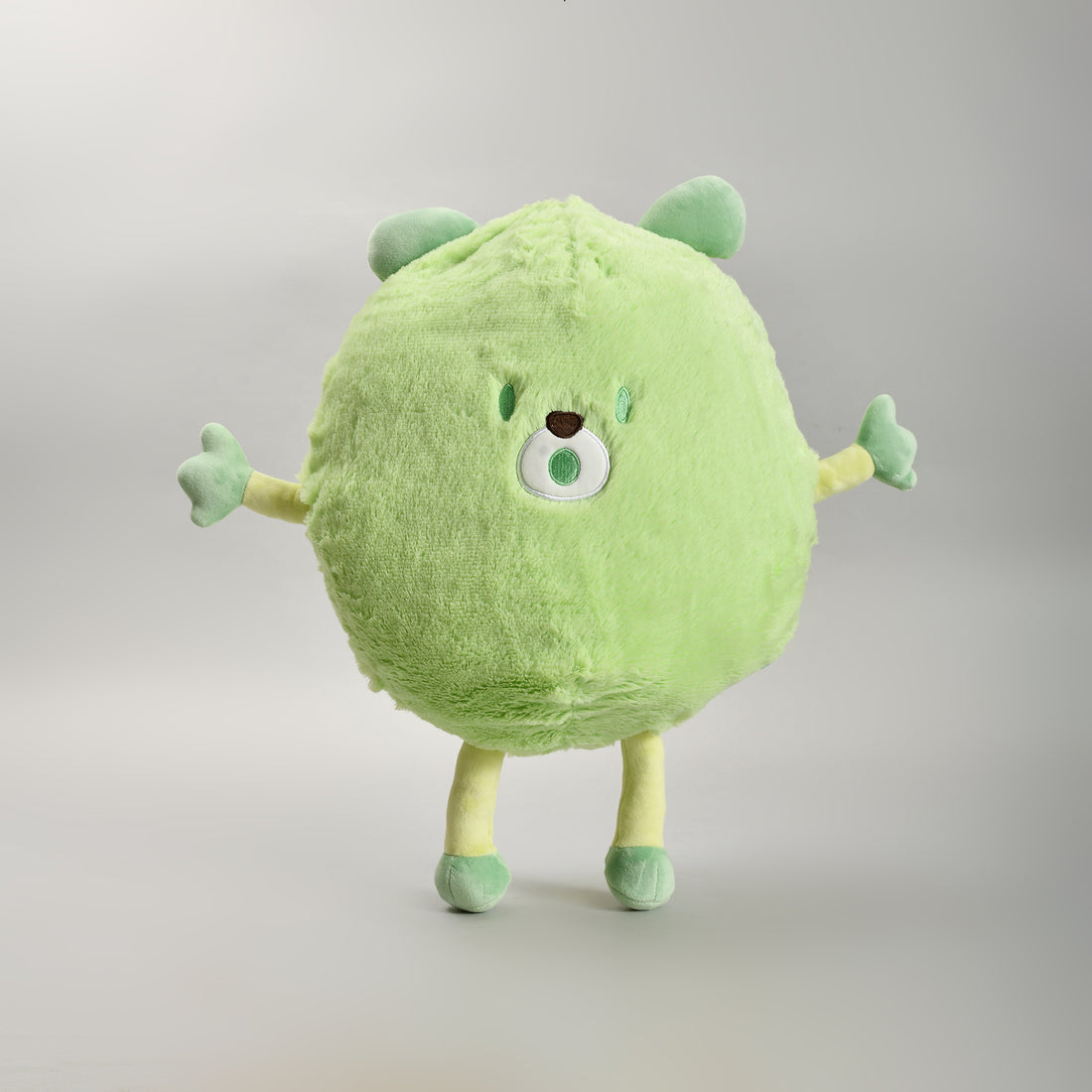 Adorable Green Monster Throw Pillow- Plush Pillow