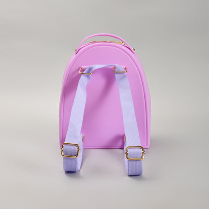 Croc Style Perforated Backpack- Purple