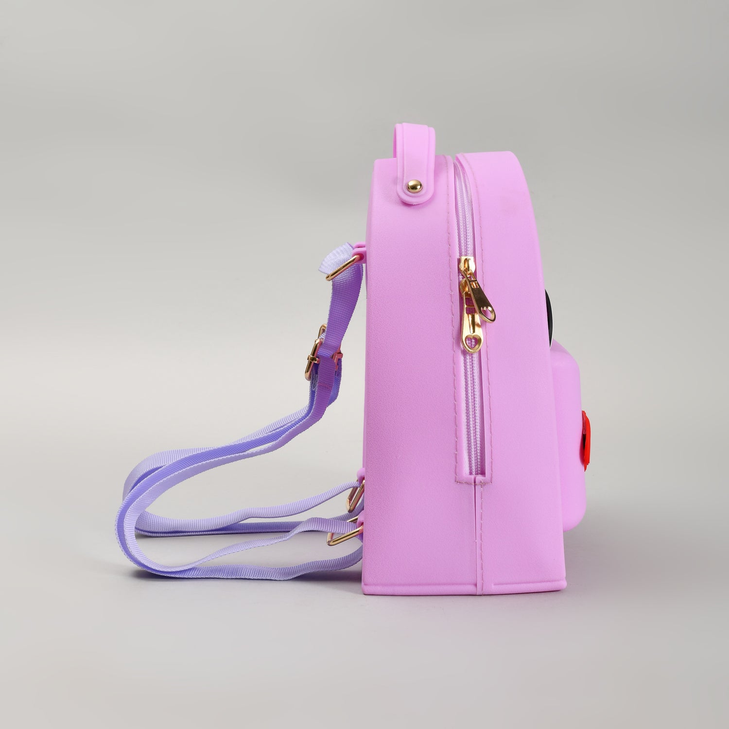 Croc Style Perforated Backpack- Purple