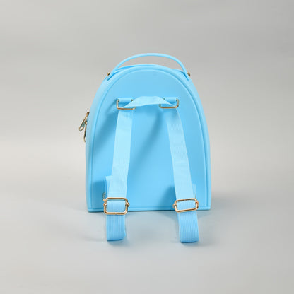 Vibrant Blue school Backpack with 3D Embellishments