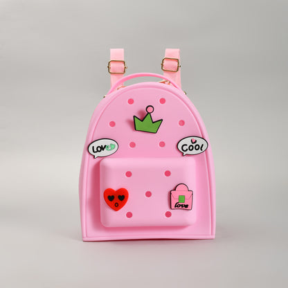Pink Dream School Backpack with 3D Embellishments