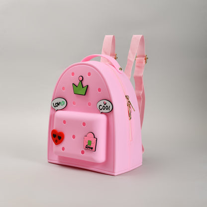 Pink Dream School Backpack with 3D Embellishments
