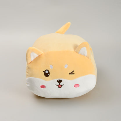 Yellow Shiba Inu Handwarmer Pillow- Plush Pillow/Throw Pillow- So Cozy!