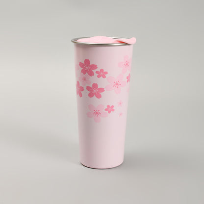 Insulated Pink Cherry Blossom Tumbler- 500ml