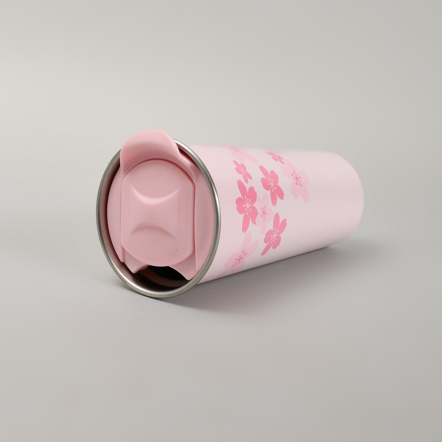 Insulated Pink Cherry Blossom Tumbler- 500ml