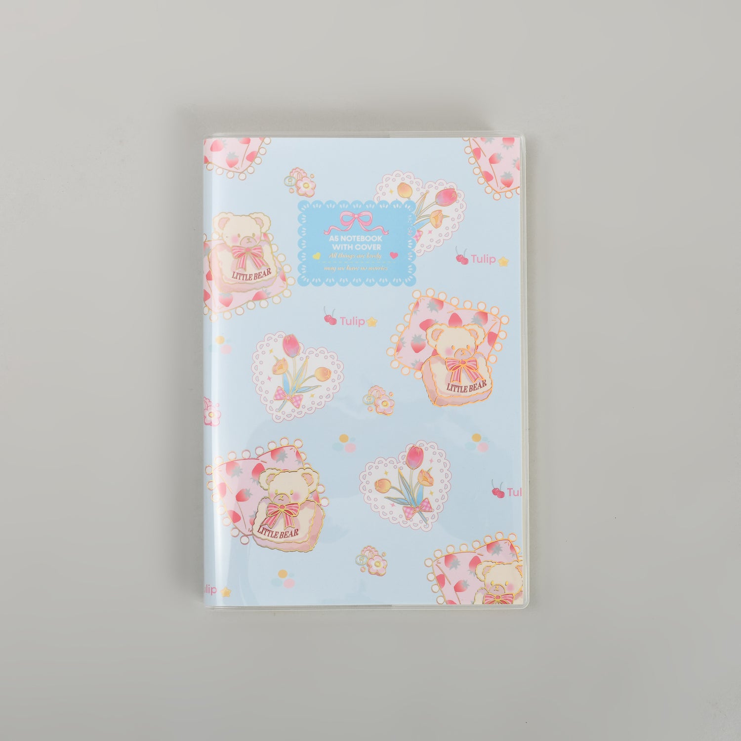 A5 Notebook with Cover - Sweet Strawberry