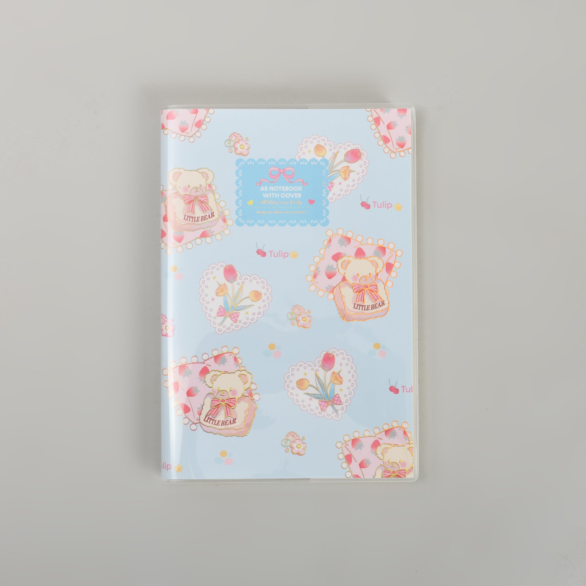 A5 Notebook with Cover - Sweet Strawberry