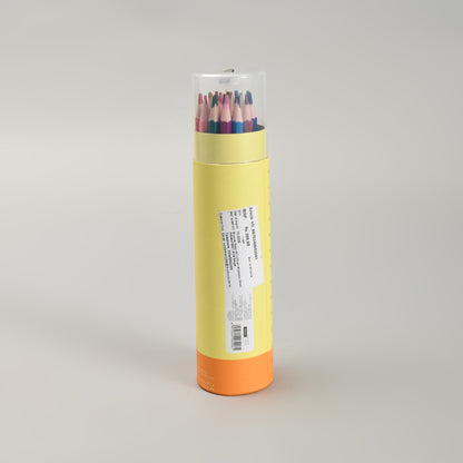 Mumuso 24 Colour Pencil Set with Sharpener in a giraffe Box