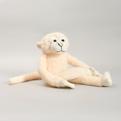 Hanging Monkey Plush Toy - Butter Yellow/ 55 cm