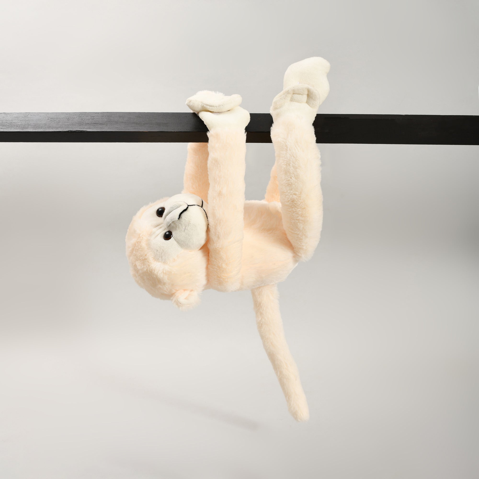 Hanging Monkey Plush Toy - Butter Yellow/ 55 cm