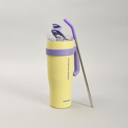 Yellow Insulated Tumbler- 1200ml