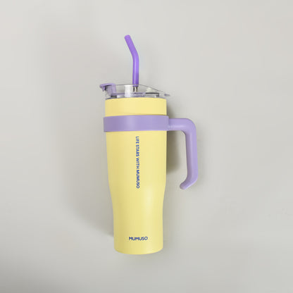 Yellow Insulated Tumbler- 1200ml