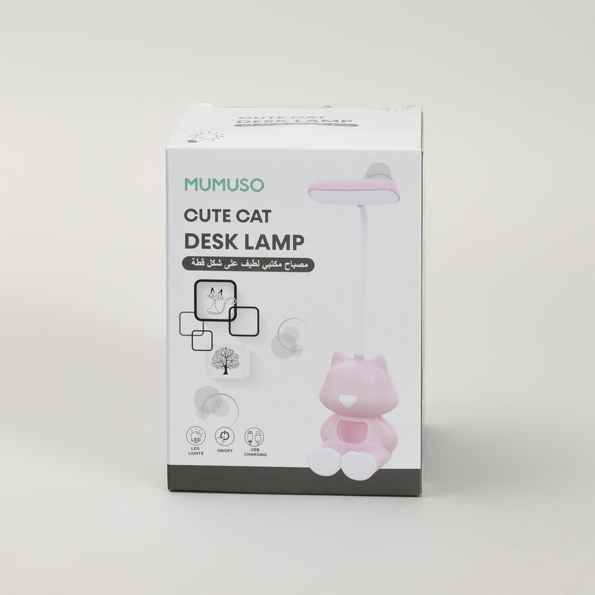Mumuso Cute Cat Desk Lamp - Light Blue