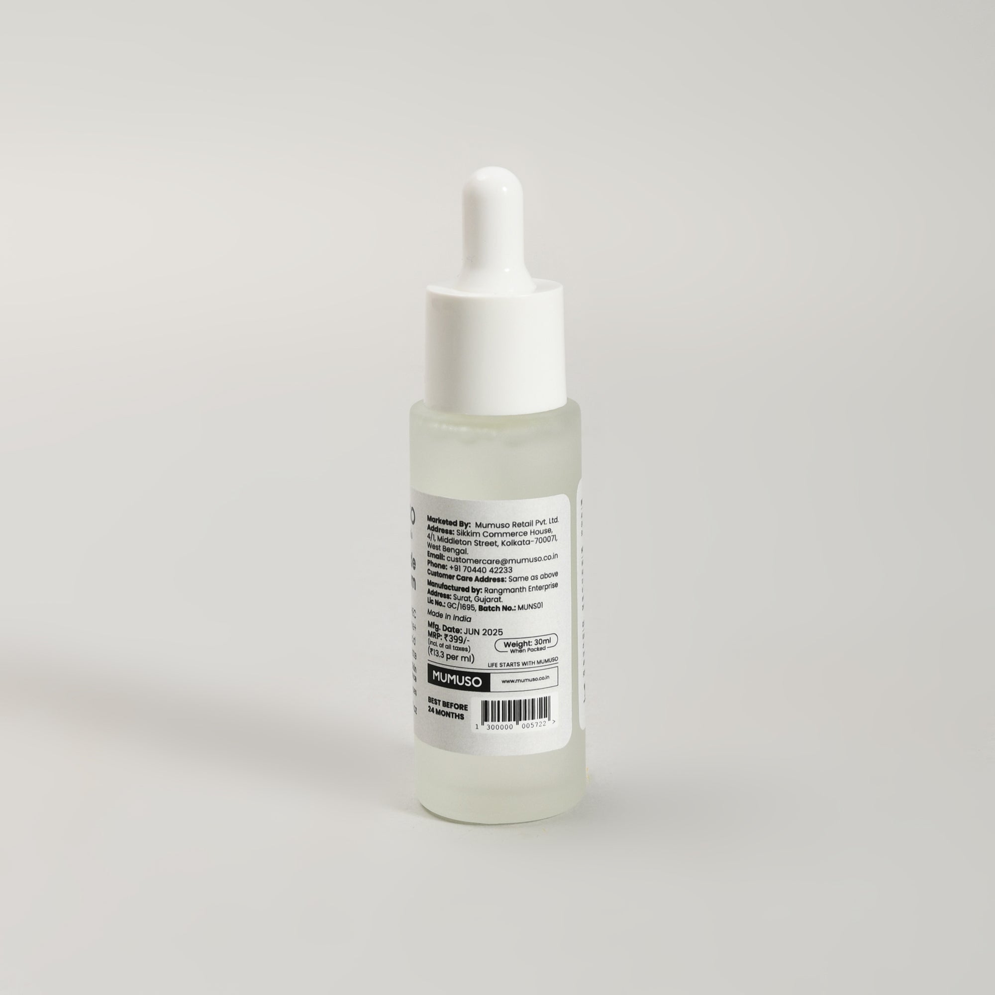 Mumuso Skin Essentials: Niacinamide Serum- 30ml