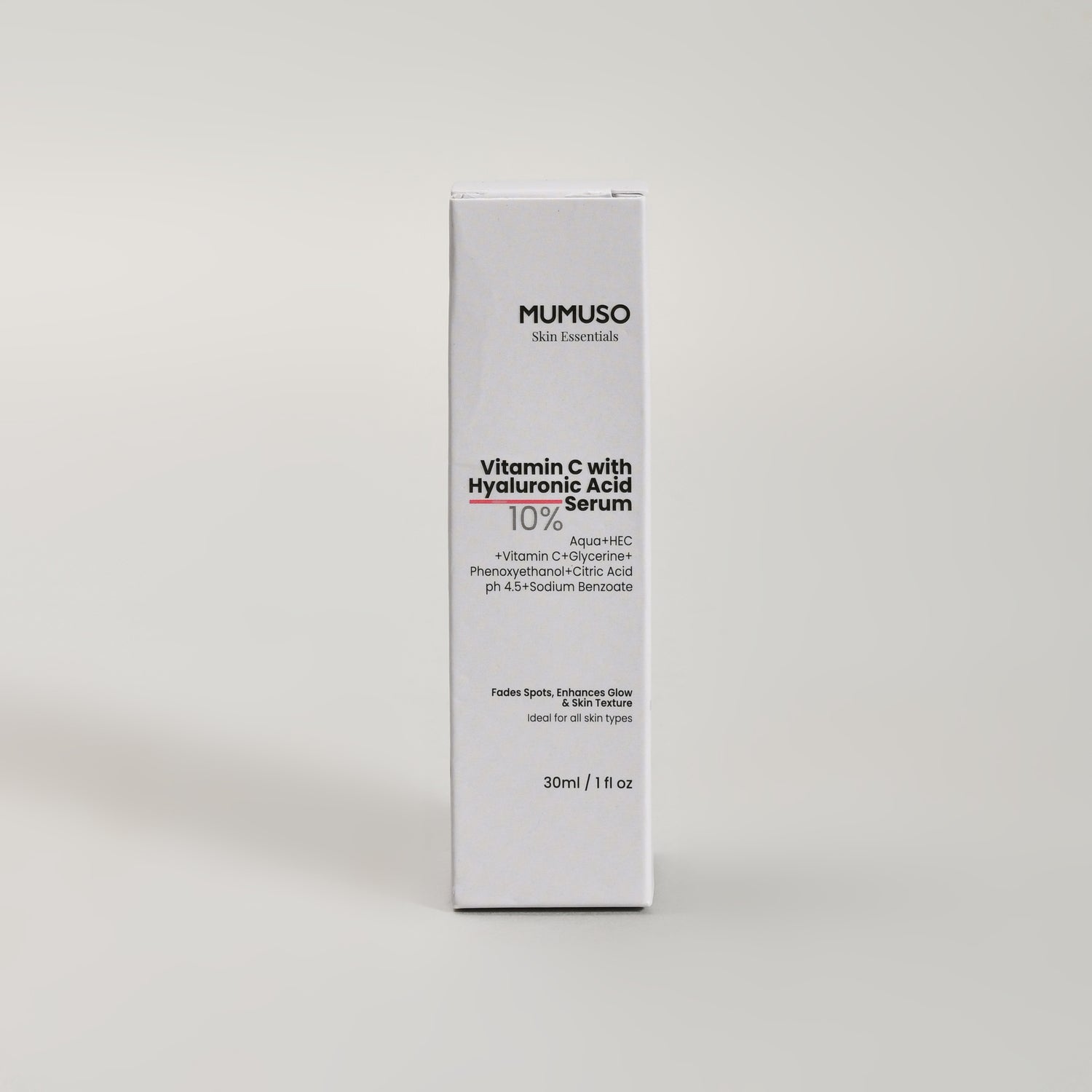 Mumuso Skin Essential: Vitamin C with Hyaluronic Acid Serum- 30ml