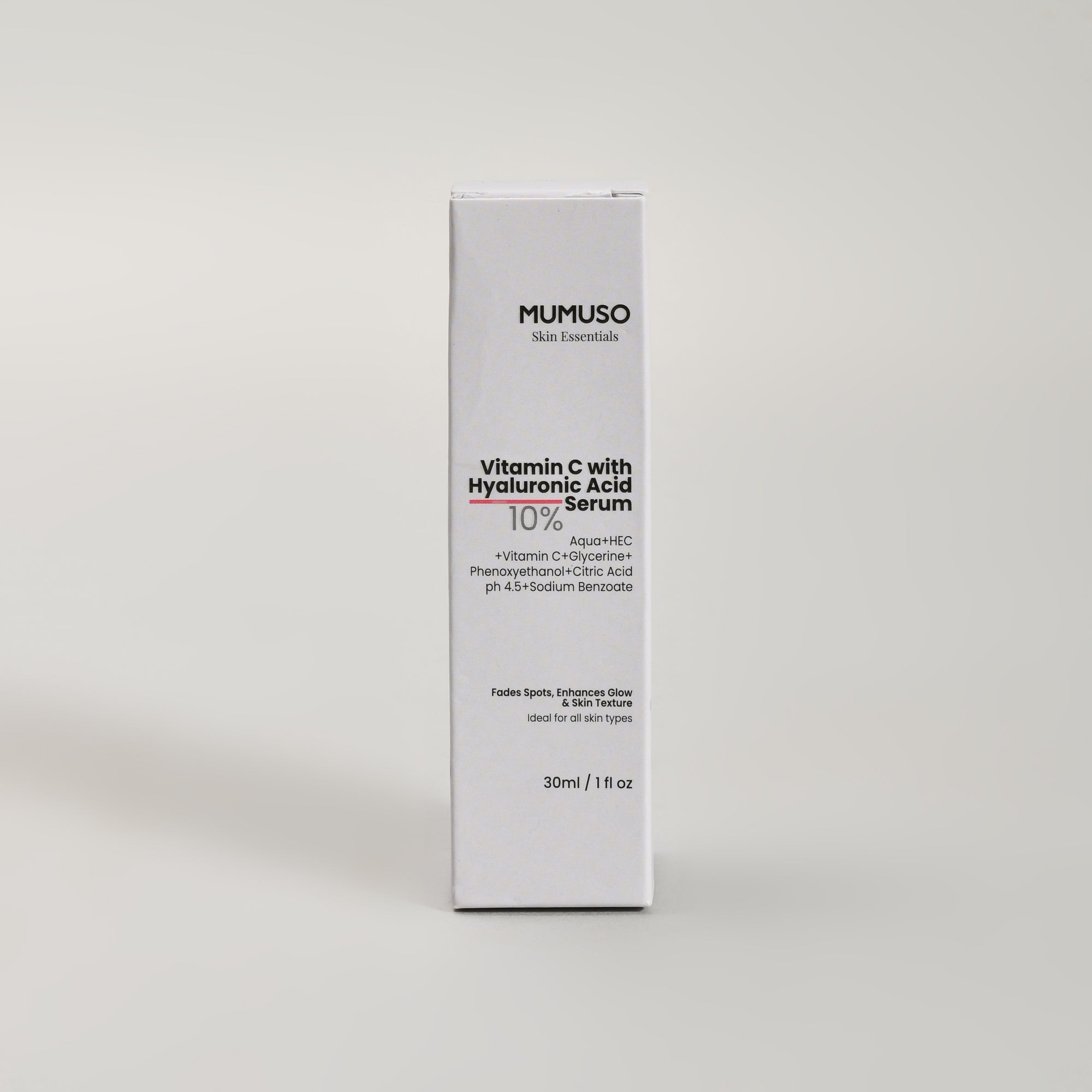 Mumuso Skin Essential: Vitamin C with Hyaluronic Acid Serum- 30ml
