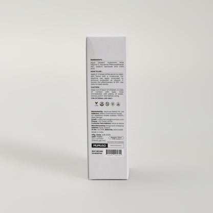 Mumuso Skin Essential: Vitamin C with Hyaluronic Acid Serum- 30ml