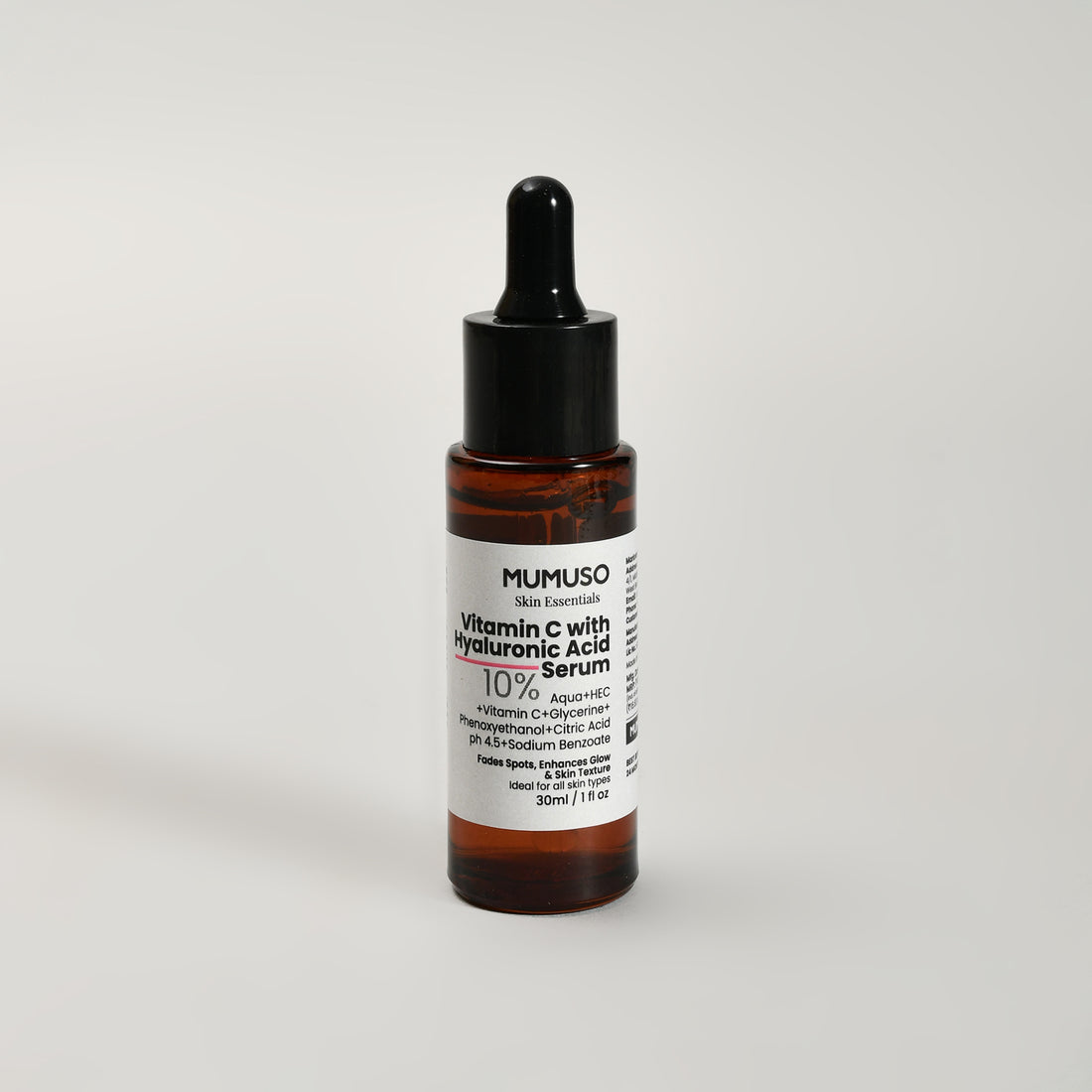 Mumuso Skin Essential: Vitamin C with Hyaluronic Acid Serum- 30ml