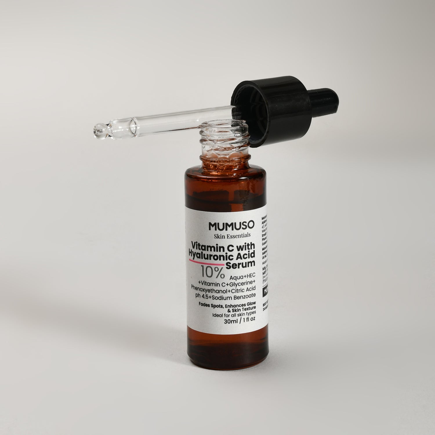 Mumuso Skin Essential: Vitamin C with Hyaluronic Acid Serum- 30ml