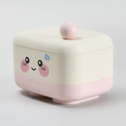 Mumuso Macroon Series Soap Case- Pink &amp; Blue