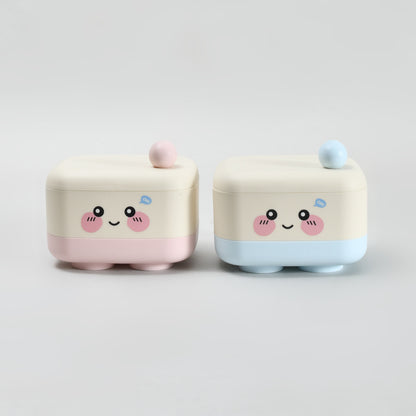 Mumuso Macroon Series Soap Case- Pink &amp; Blue