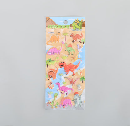 Dinosaur Puffy Stickers - Assorted Colours