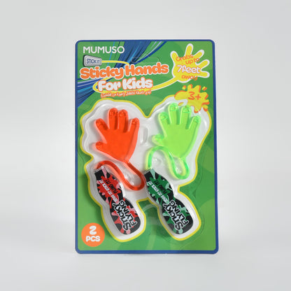 Sticky Hands Toy for Kids - Set of 2 / Red &amp; Green