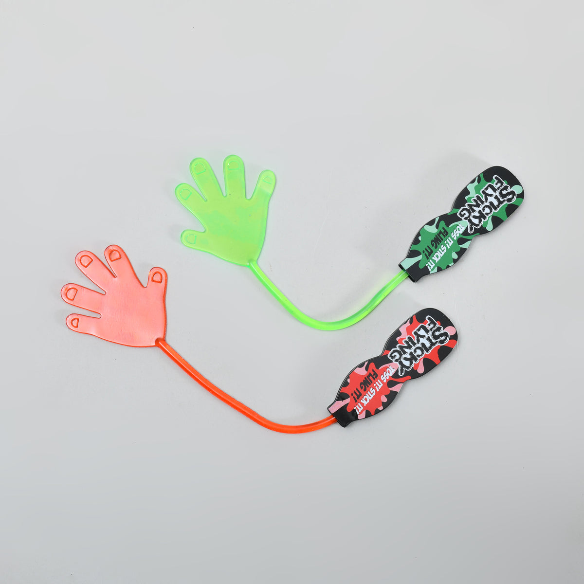 Sticky Hands Toy for Kids - Set of 2 / Red &amp; Green