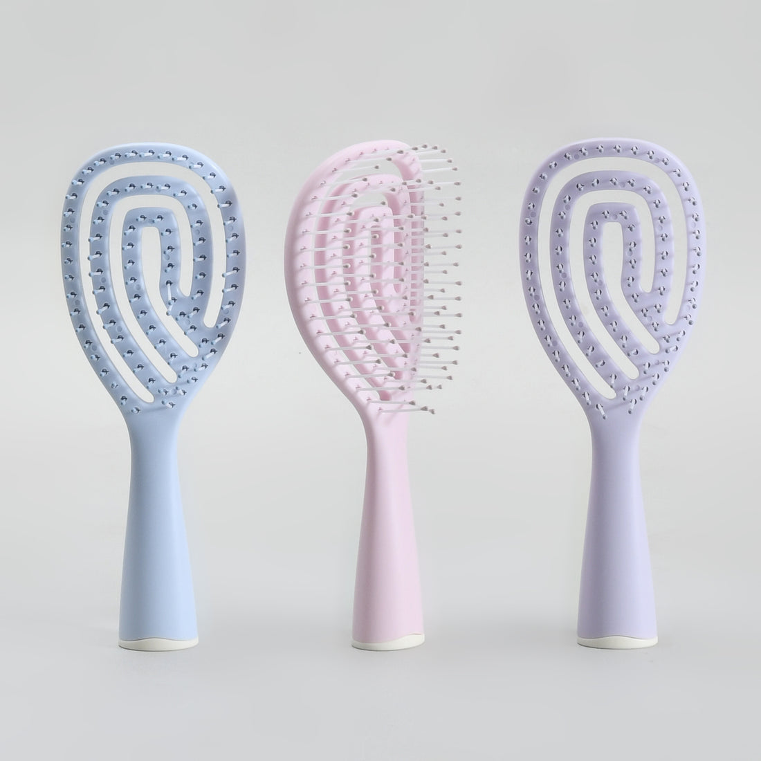 Macaron Series HairBrush- Purple| Blue| Pink - Includes 1
