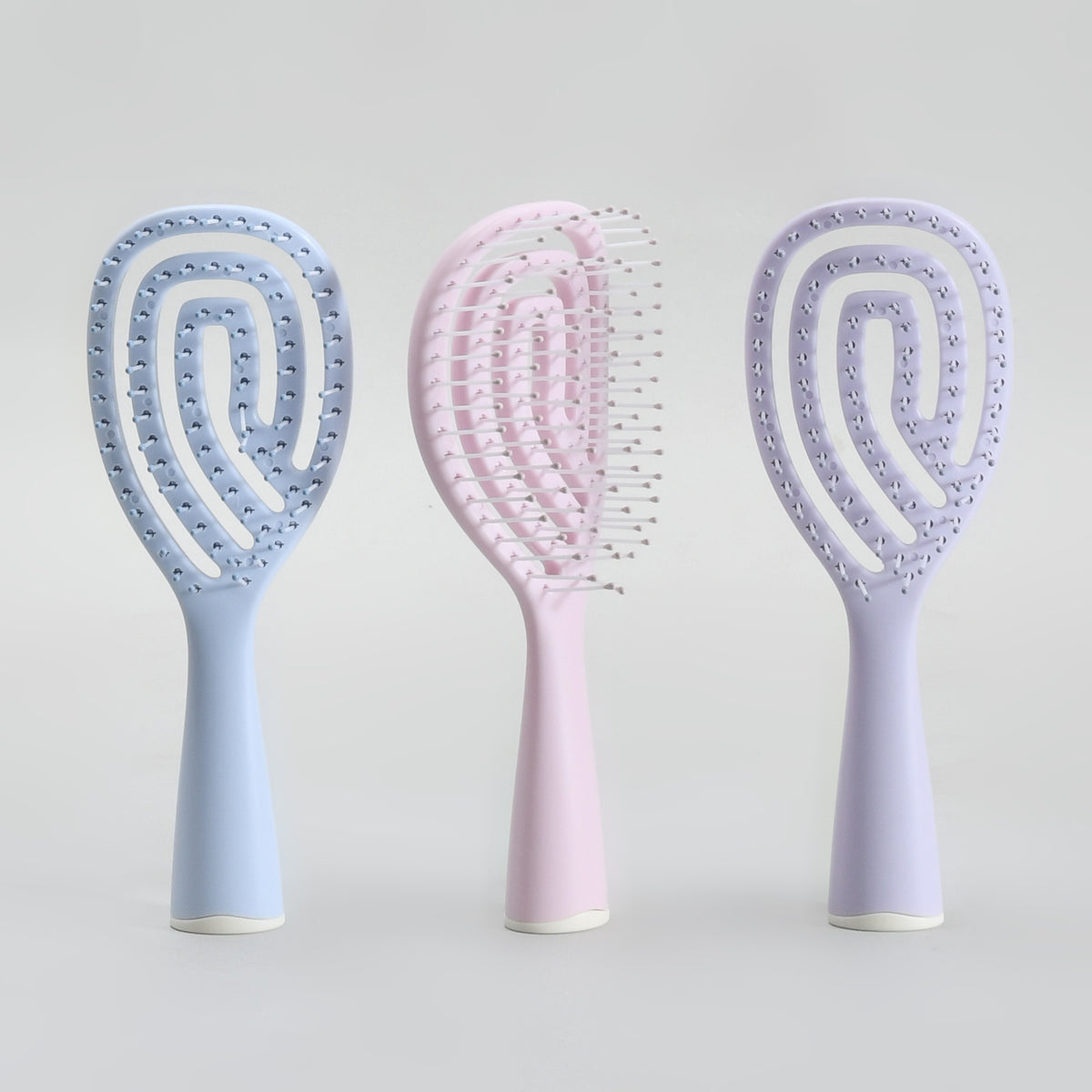 Macaron Series HairBrush- Purple| Blue| Pink - Includes 1