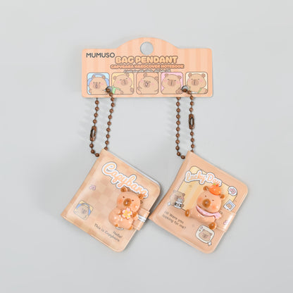Twin-Pack Capybara Notebook Keychain