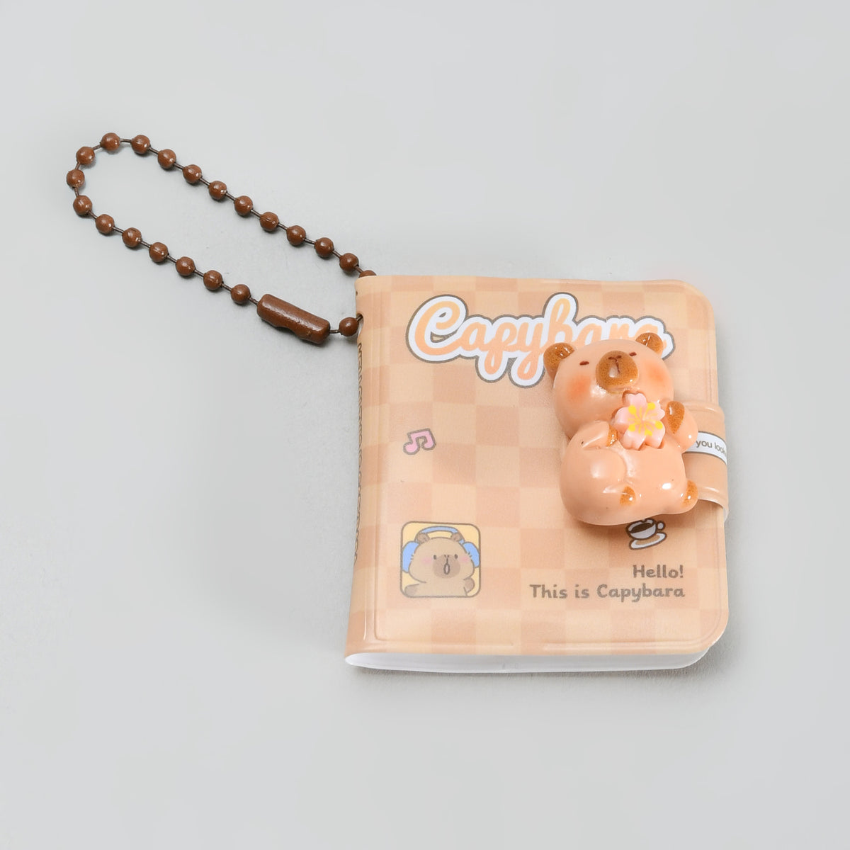 Twin-Pack Capybara Notebook Keychain