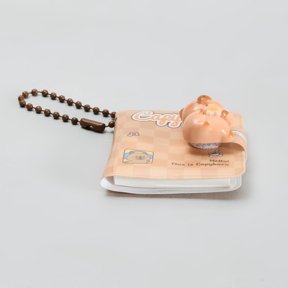 Twin-Pack Capybara Notebook Keychain