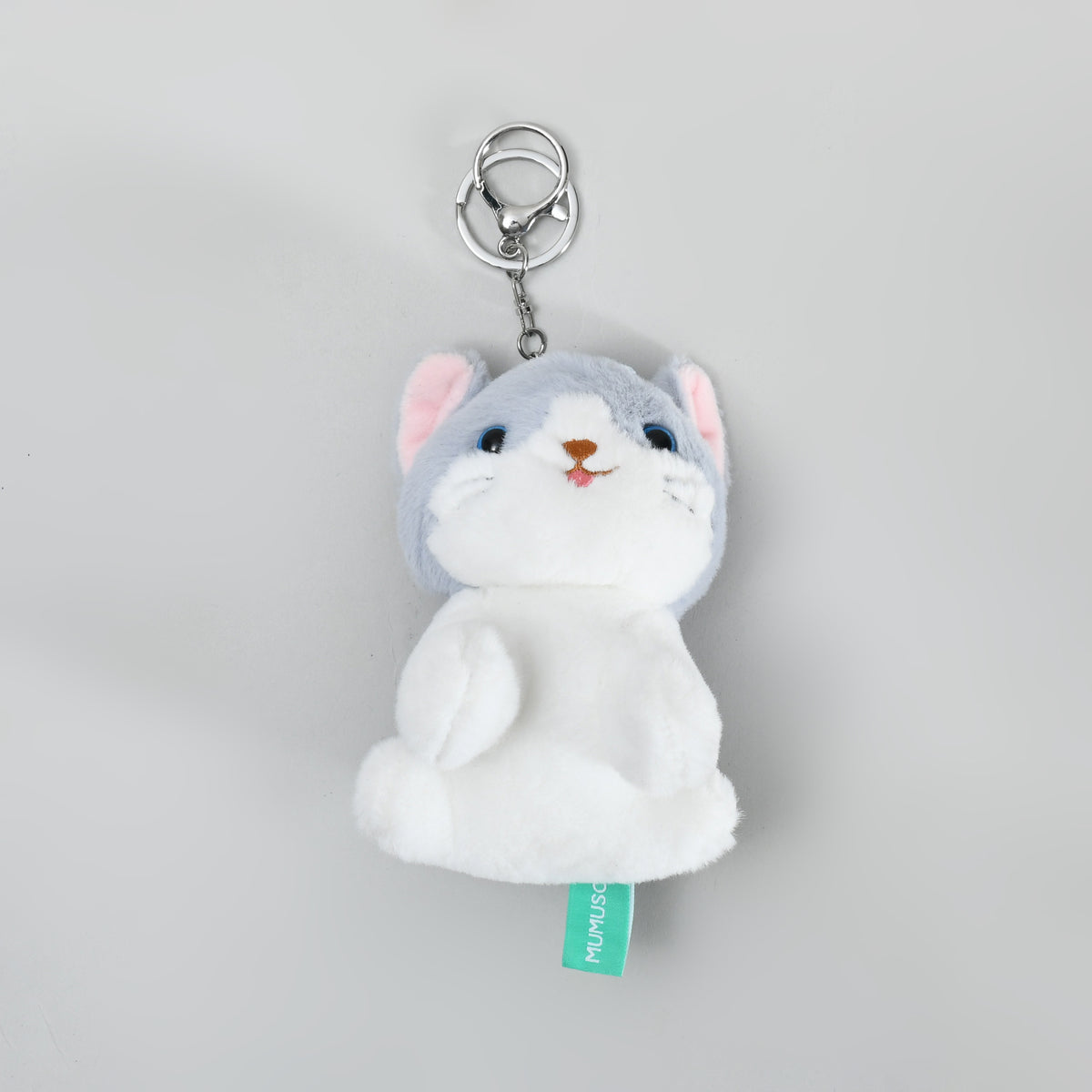 Cat wearing a Flower Bag Pendant - Grey