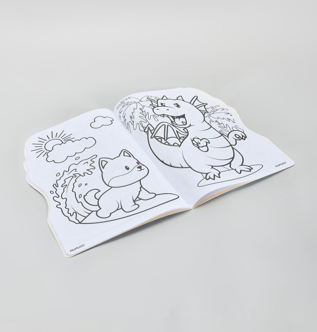 Irregular Colouring Book with Stickers - Cute Animal / 24 Pages