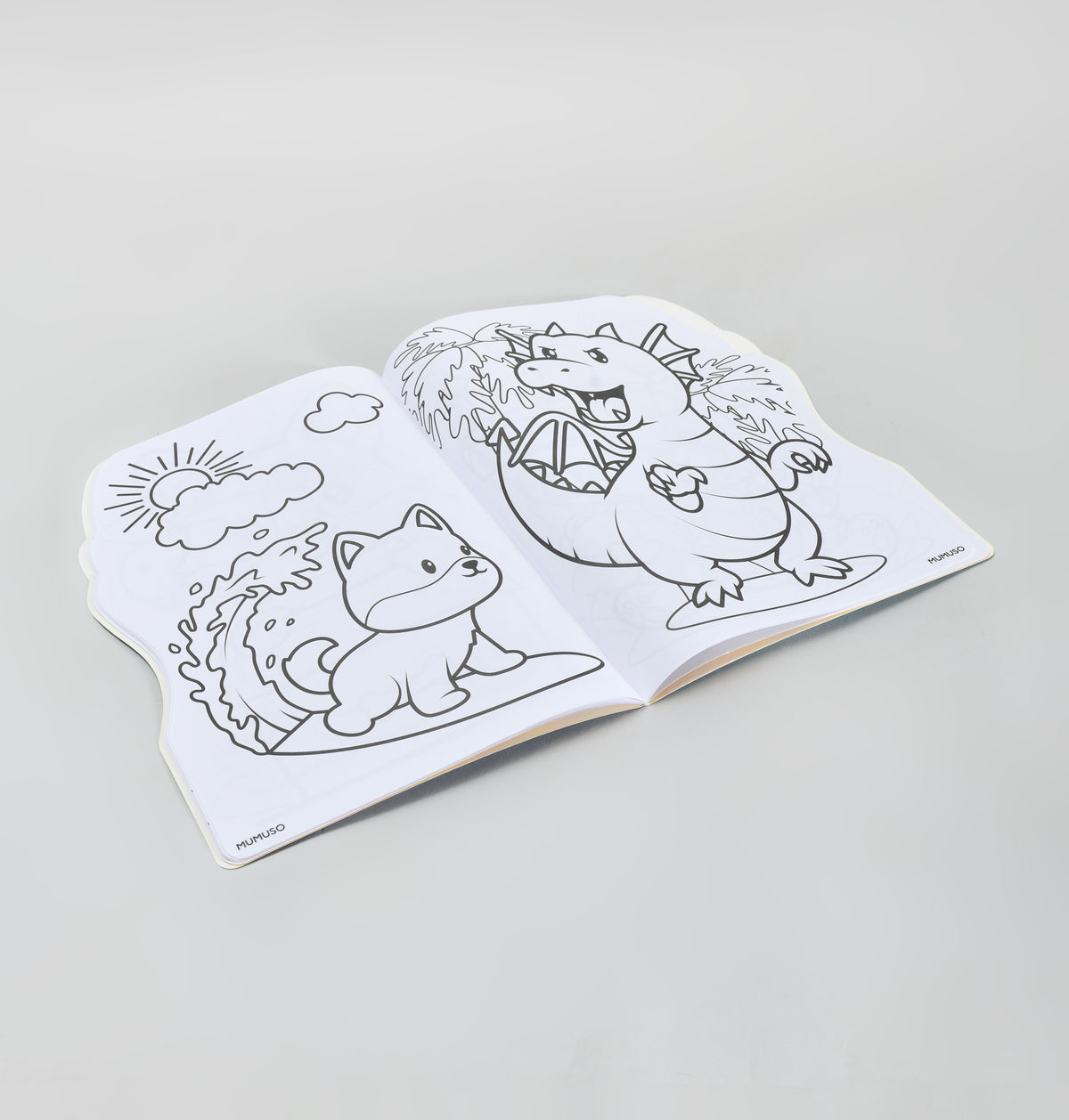 Irregular Colouring Book with Stickers - Cute Animal / 24 Pages
