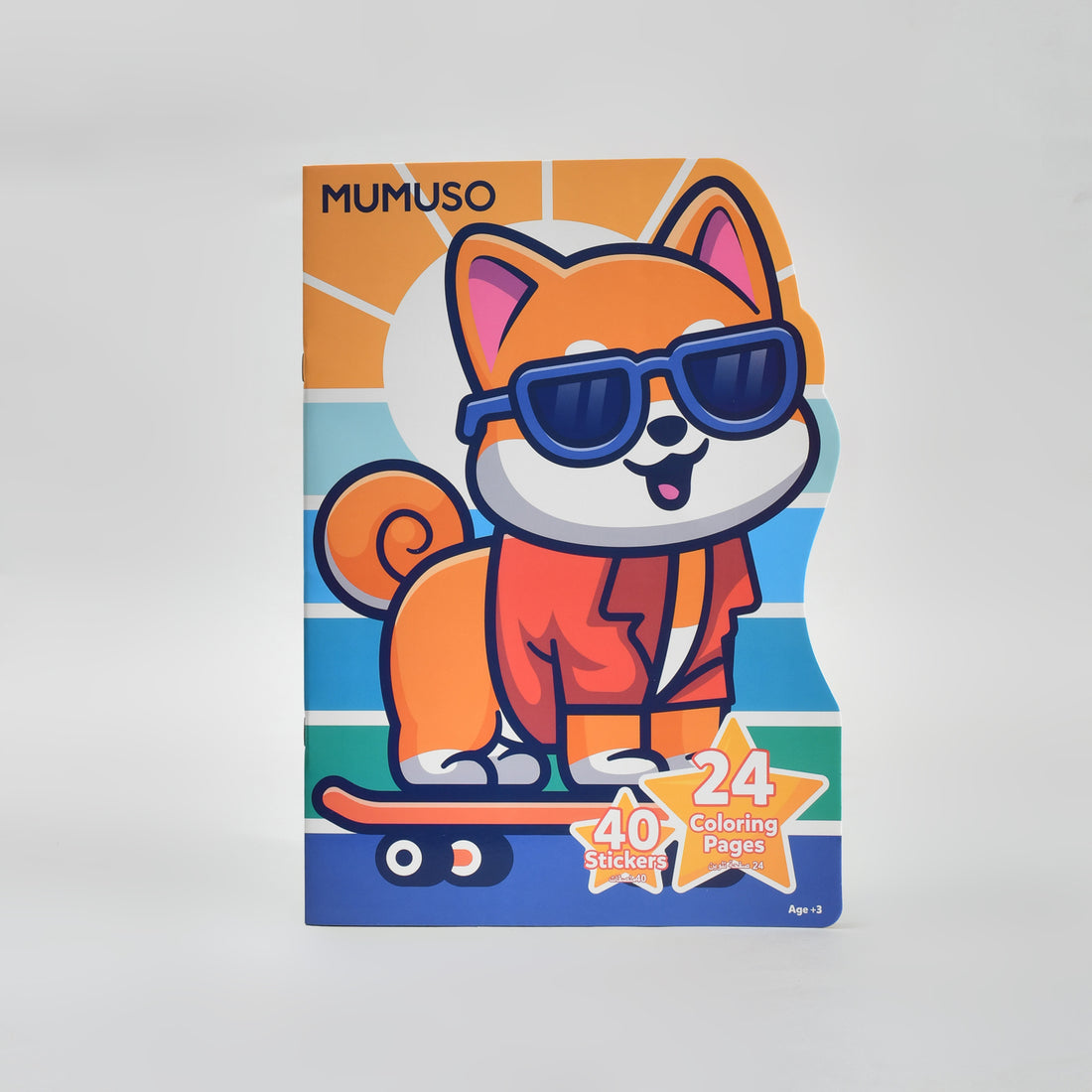 Irregular Colouring Book with Stickers - Cute Animal / 24 Pages