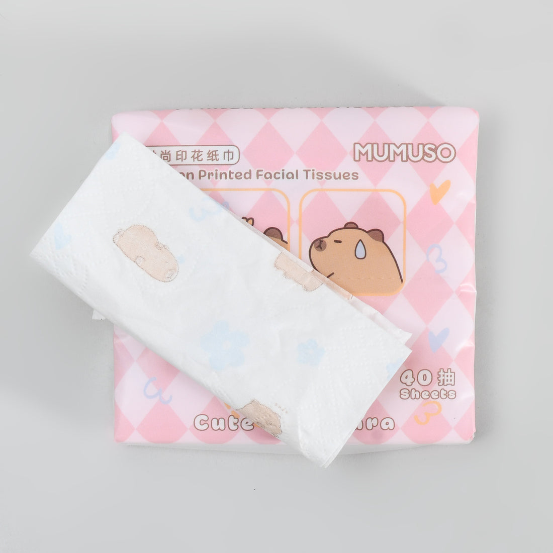 Capybara Printed Facial Tissues - 40 Sheets - view 2