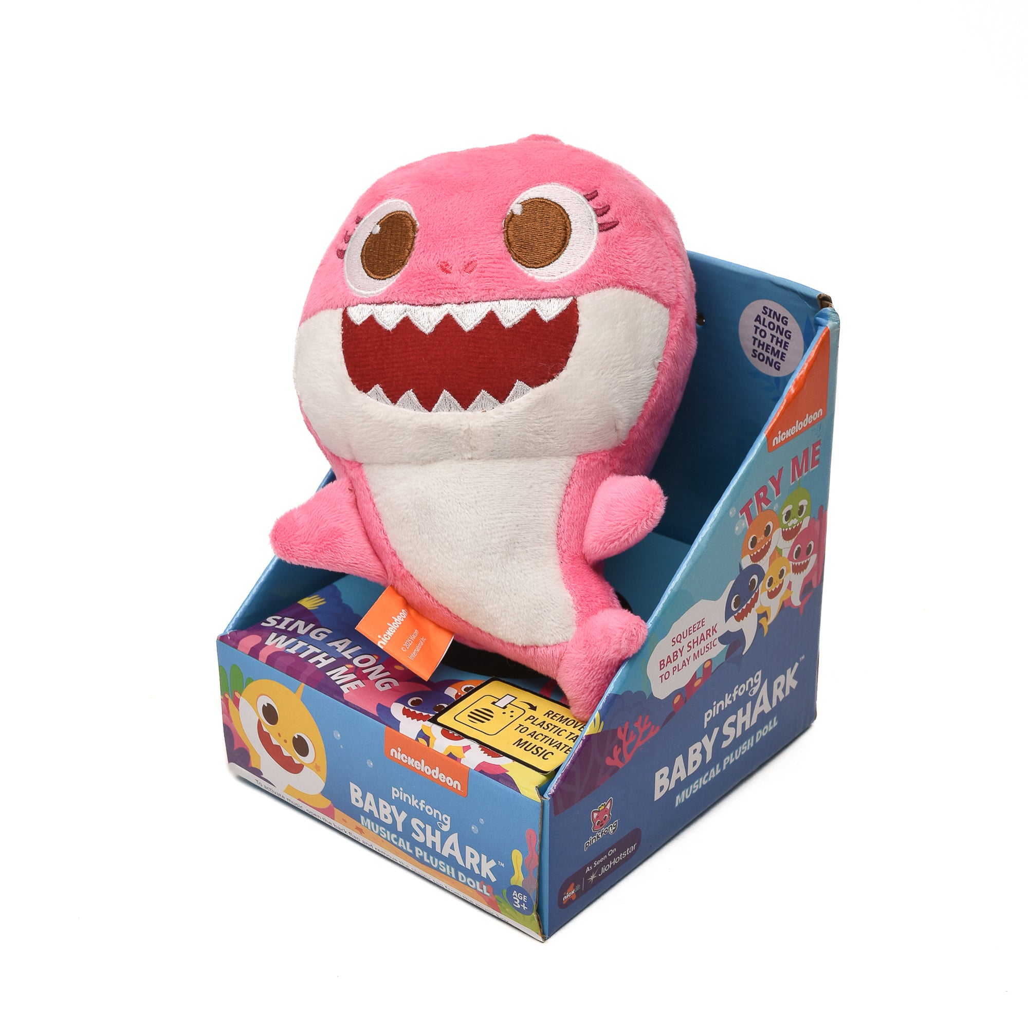 Baby Shark Musical Plush Doll- Pink- 8inch