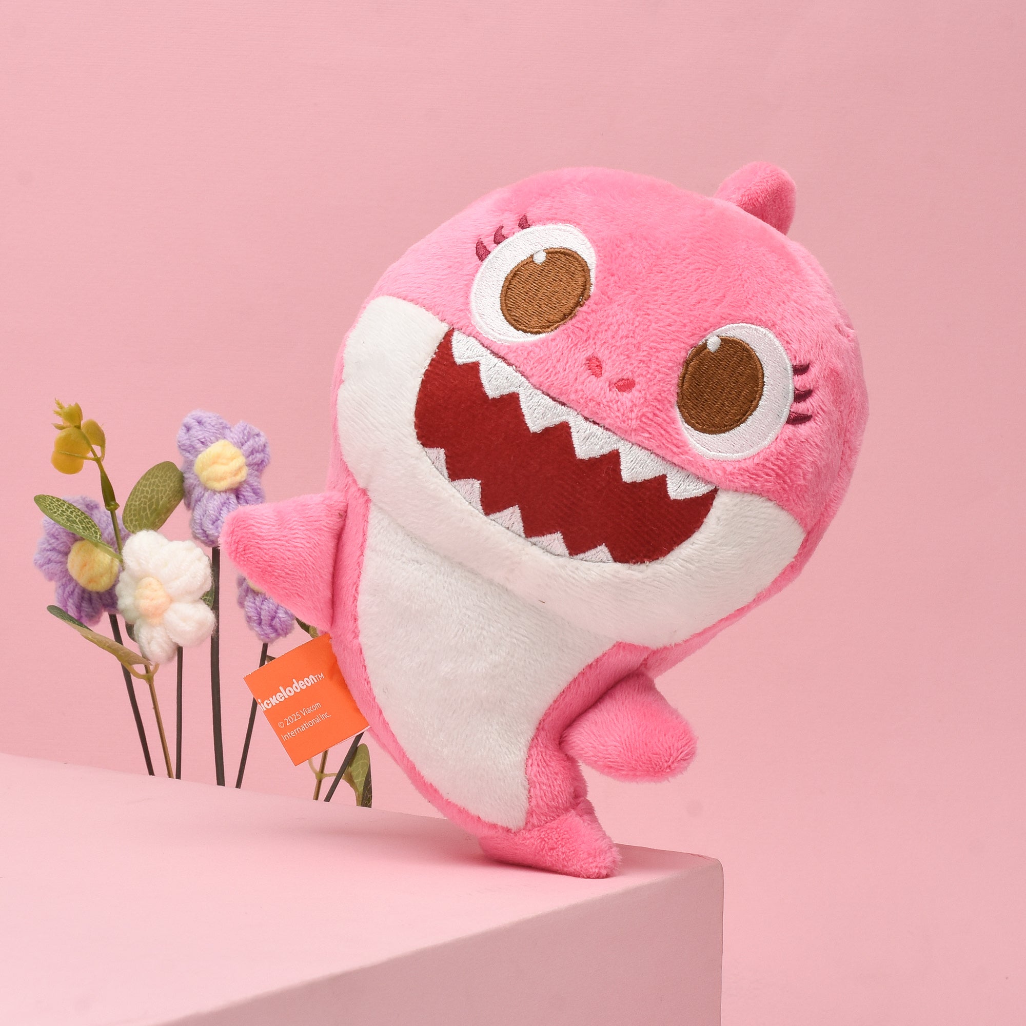 Baby Shark Musical Plush Doll- Pink- 8inch
