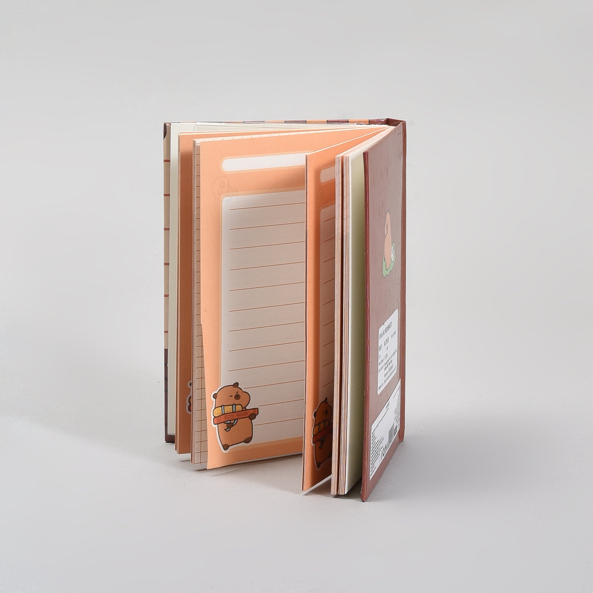 Fun Notebook with Tetris Game Cover (Capybara&