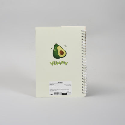 Yummy Avocado A5 Spiral Notebook